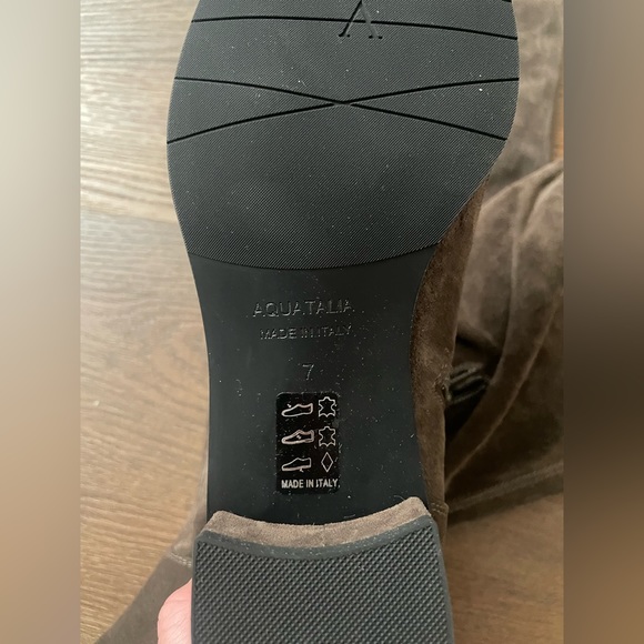 Aquatalia Lisandra Over The Knee Suede Boot Gray Size 7 NEW - Picture 12 of 13